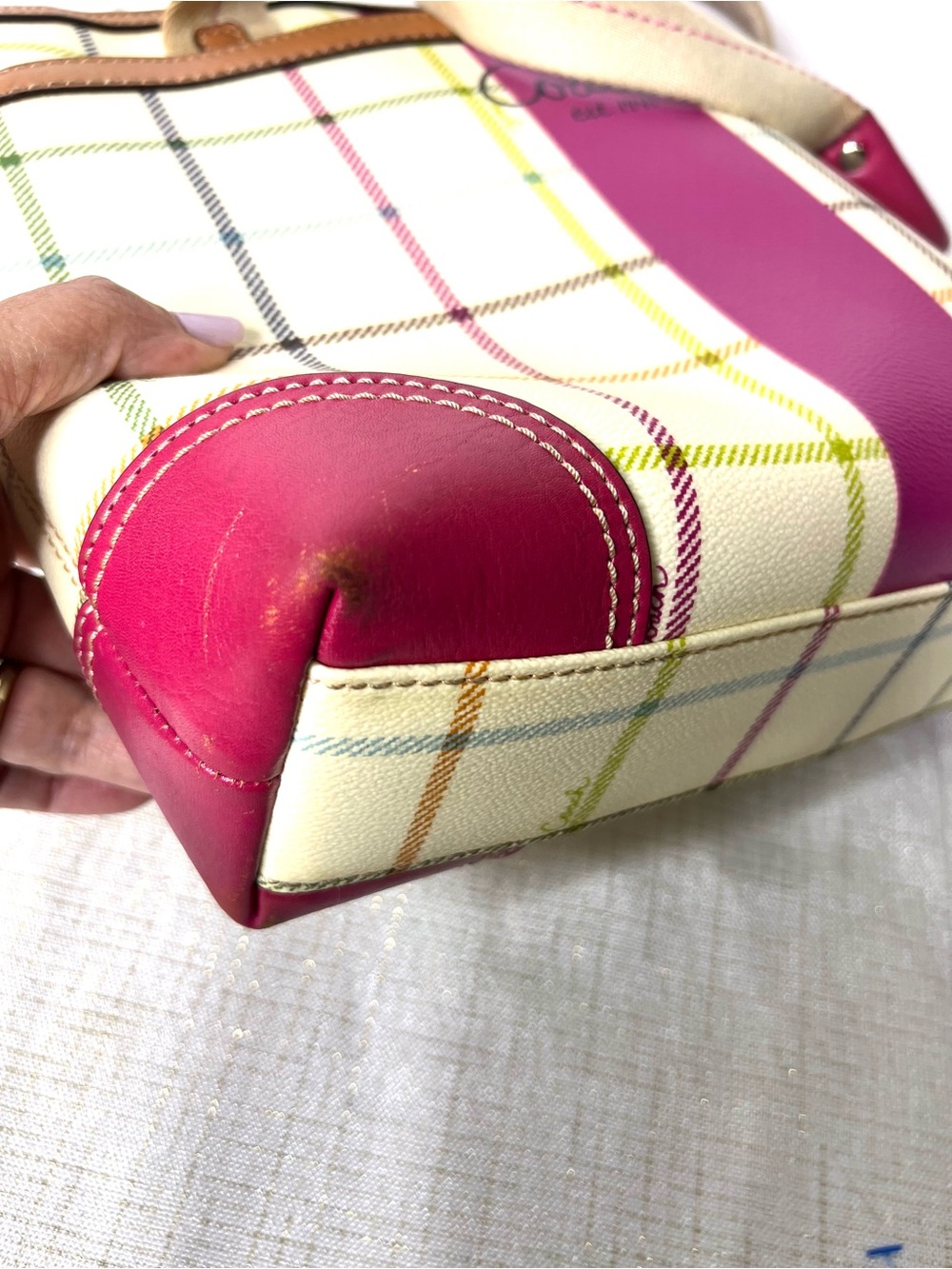 Coach Heritage Tattersall Tote Bag Plaid Pink Project Bag
F14790. - Picture 9 of 16